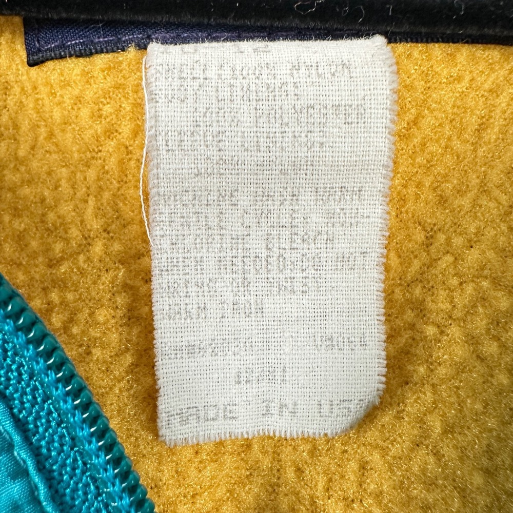 Vintage Lands End Womens M Squall Jacket Retro Teal Blue Made in U.S.A. - Picture 5 of 15